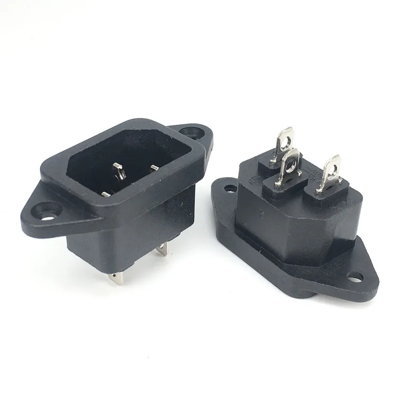 IEC 320 C14 industrial inlet socket iec c14 male connector