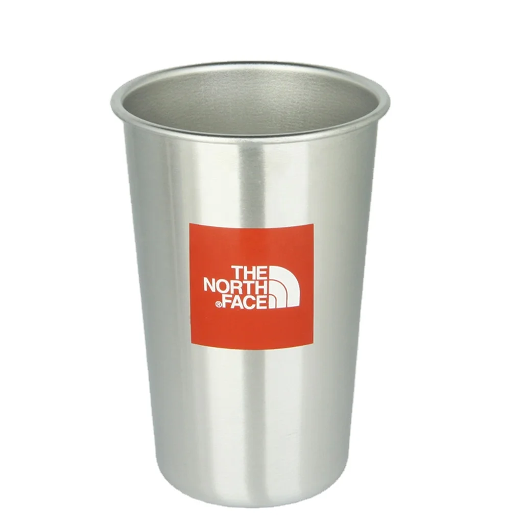 Stainless Steel Metal Drinking Cup, Stackable Stainless Steel Pint Cup, Camping Drinking Cup