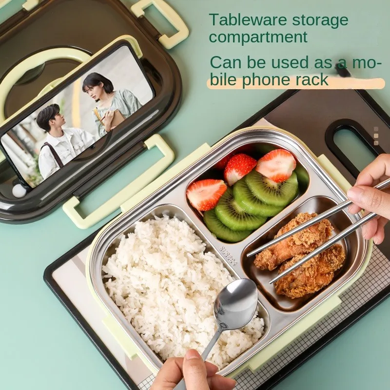 Хит продаж Ланч-бокс Bento для взрослых и детей 304 из нержавеющей стали сохранения горячей пищи