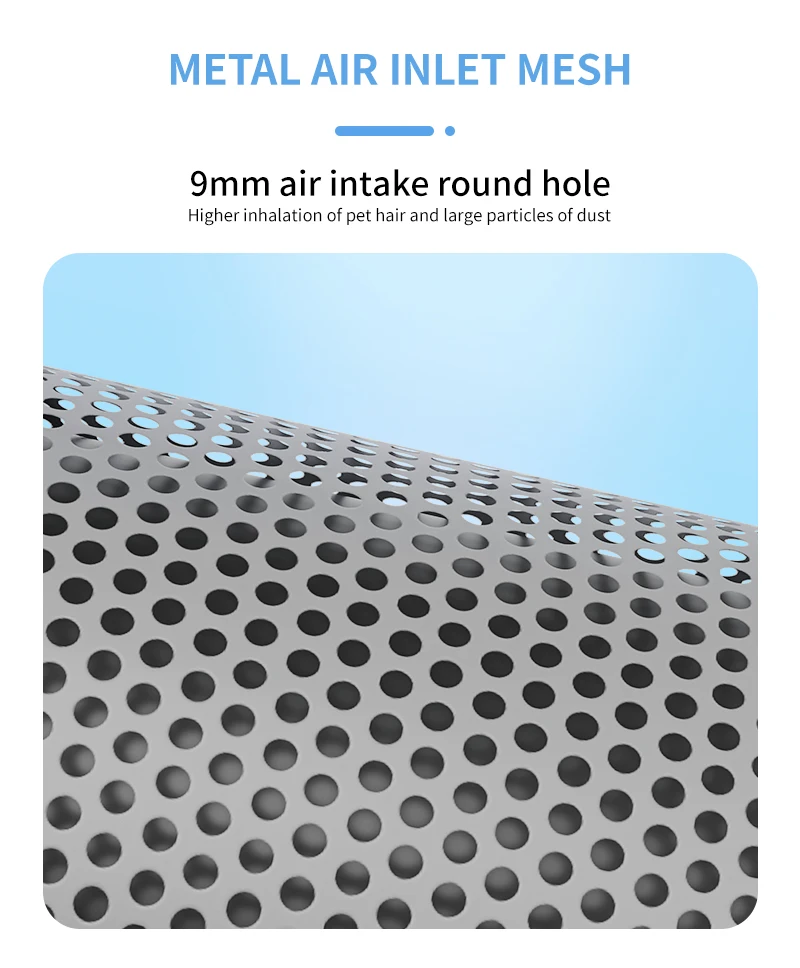 JNUO Air Cleaner Home Active Carbon Filter Remove Smoke Pet Hair H13 HEPA Filter Air Purifier