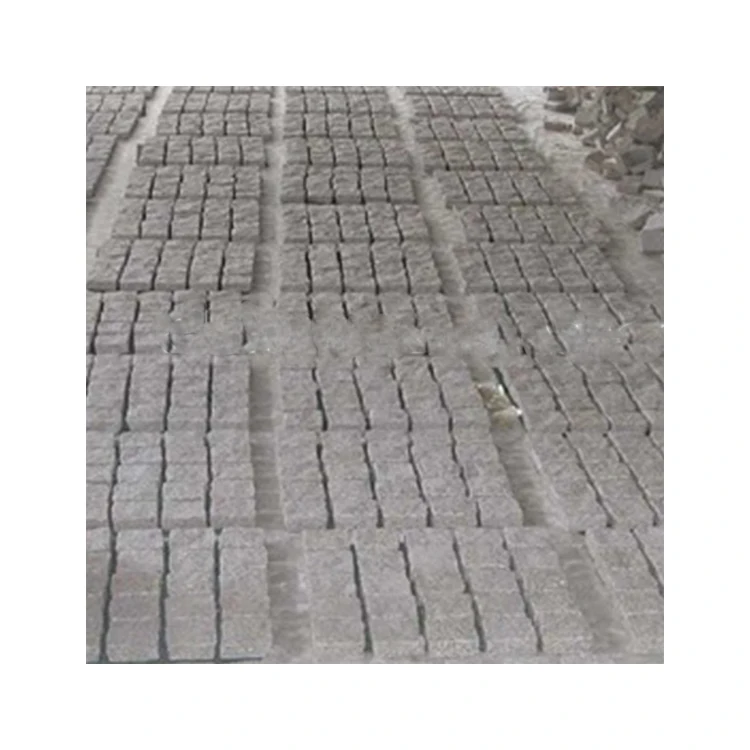 Cheap Chinese Building Stone Sesame White Granite G603 Cube Stone For Road Paving