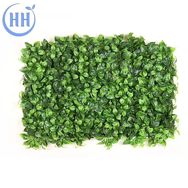 Wholesale Boxwood Hedge Plants Vertical Garden Artificial Green Grass Wall panel For Wedding Deco