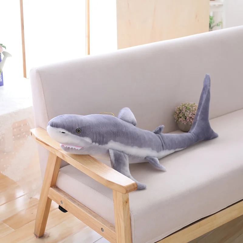 Custom Cute Blue Marlin marine animal plush toy stuffed animal toy fish plush doll tuna ocean doll Long throw pillow decoration
