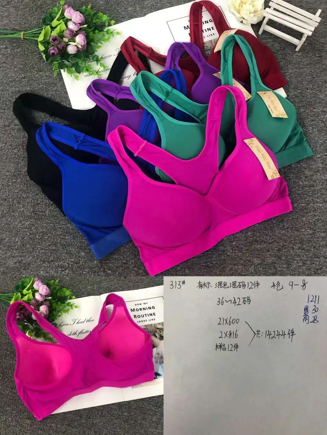 Yoga sport bra stock wholesale outer single breathable stretch bra Argentina Egypt Australia Belgium Armenia market