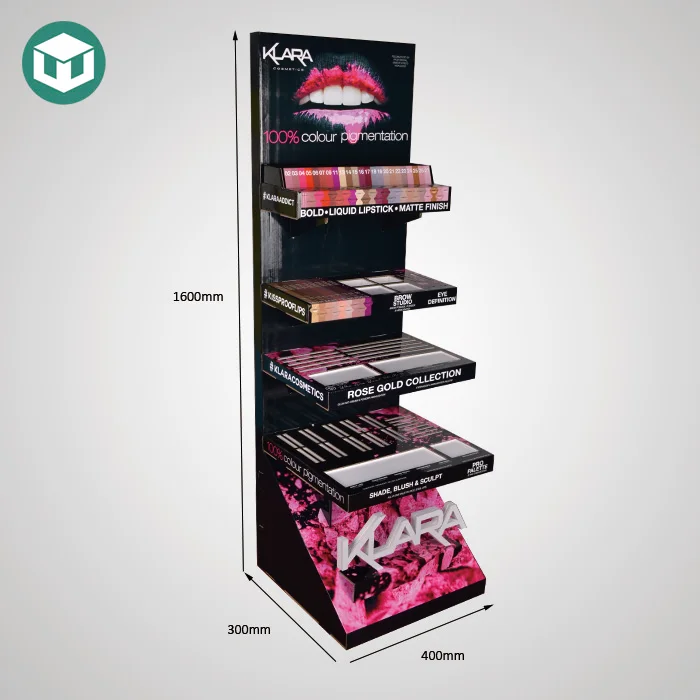 
Cardboard Custom Nail Polish Display Stand, Lip Gloss Display Stand 