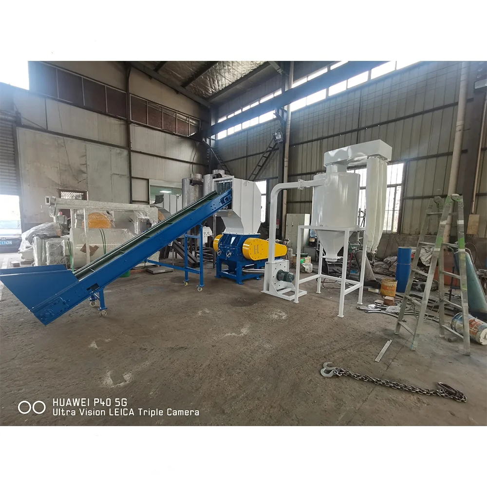 Plastic PET HDPE Bottles Crusher Grinding Machine for