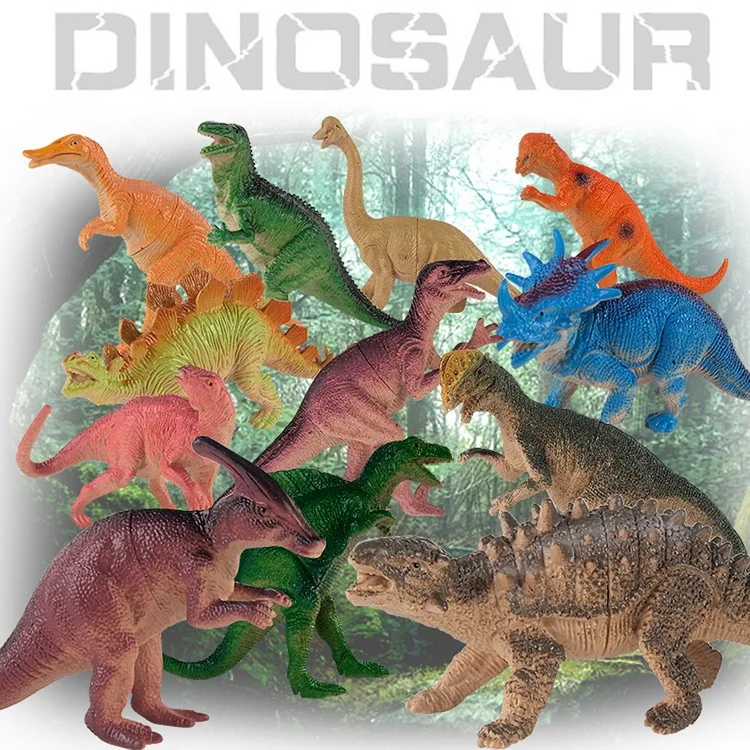 12 models 4 inch mini dinosaur toys for school
