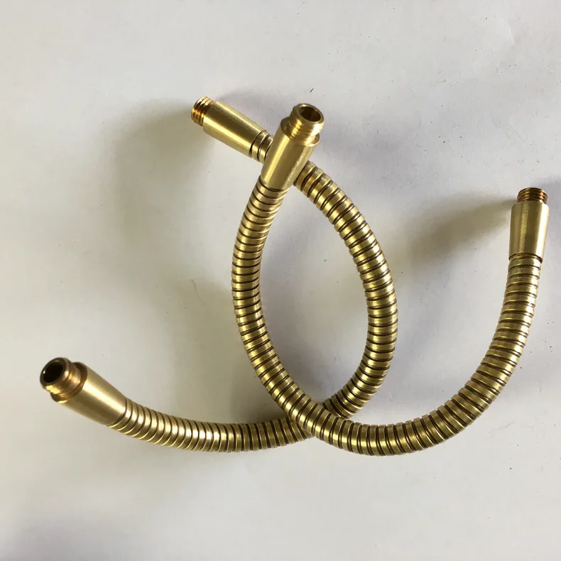 Custom high quality  Hardware brass hose lamp stainless steel hose flexible gooseneck tube