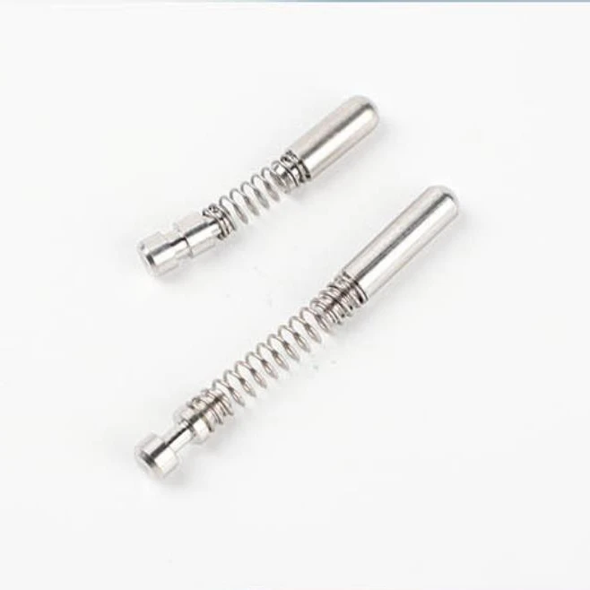 
OEM customized Metal stainless steel Housing W/Spring Wire Protection Mono Plug loaded pin plunger 