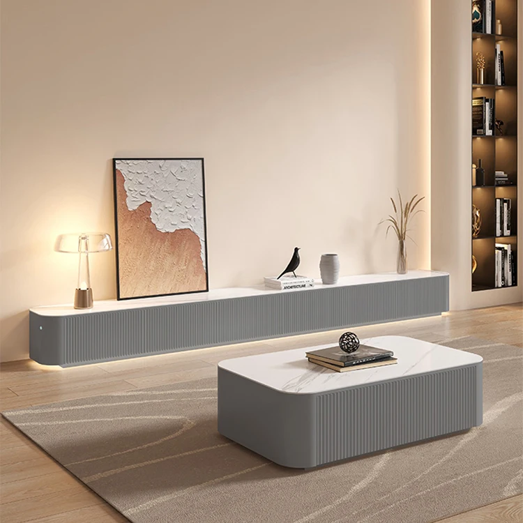 modern  fashion cheap price home living room tv cabinet and coffee table