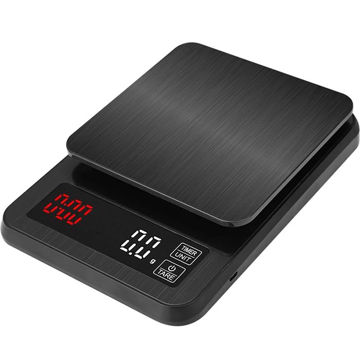 Electric Mini Drip Digital Coffee Scale with Timer 0.1G -3000G Household Baking Kitchen Weighting LCD Display