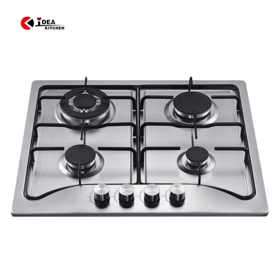 IDEA 4-Burner Stainless Steel Gas Stove for Outdoor Hotel and Household Use Built-in Design for Garage Application