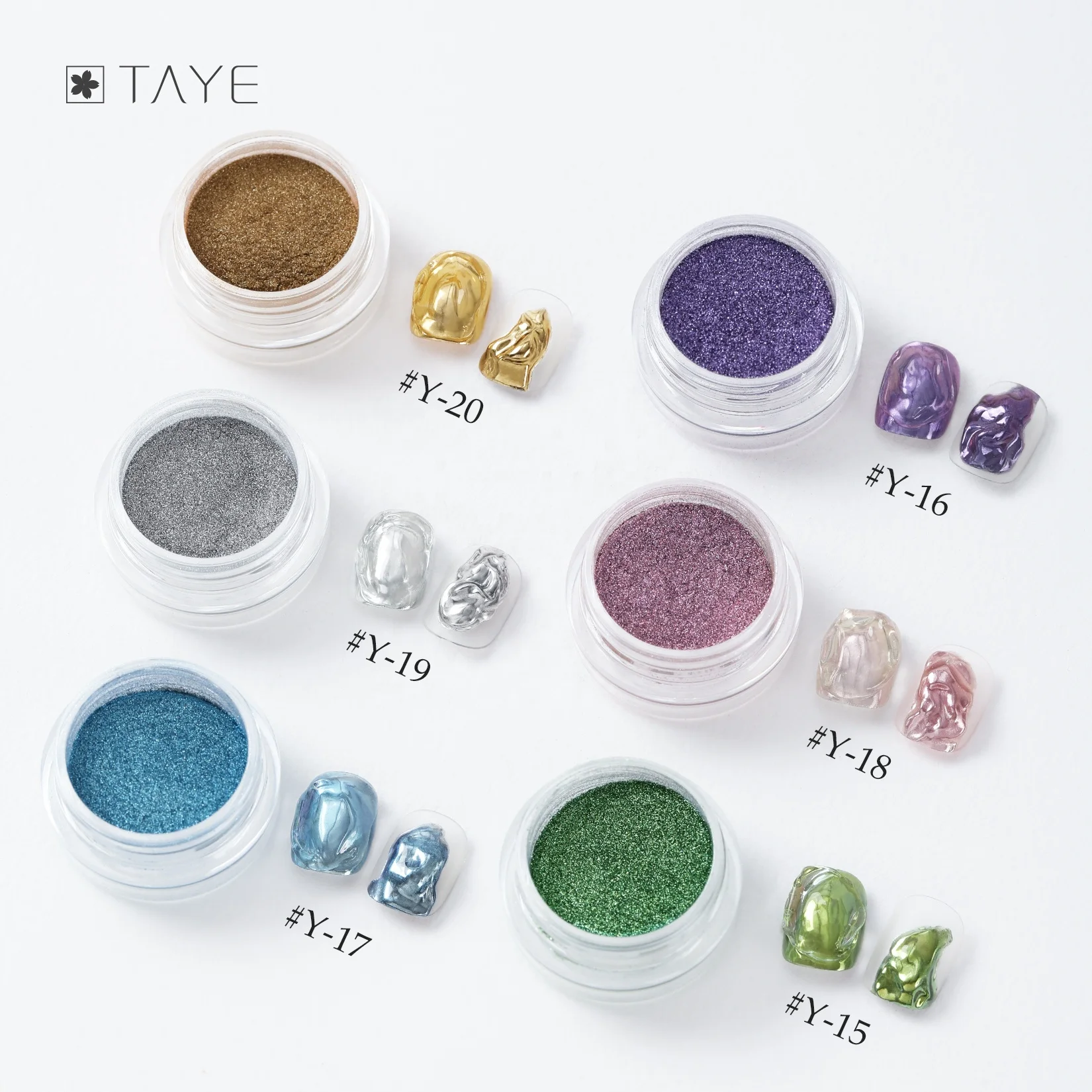 Top Quality Multicolor Magic Mirror Effect Nail Magic Powder For Nails