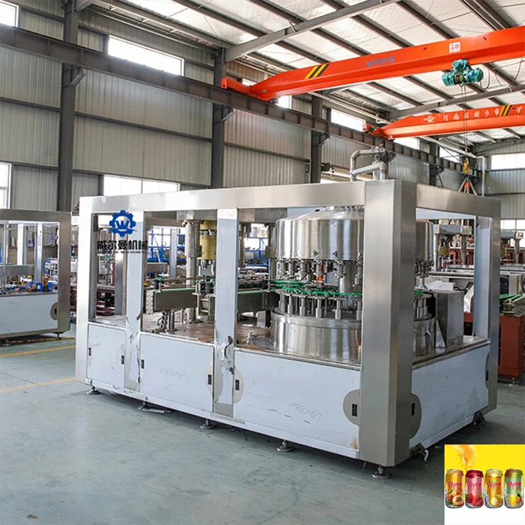 Full Set Automatic Aluminum Cans Production Line Fruit Juice Beverage Soda Water Filling Line Aluminum Can Water Production