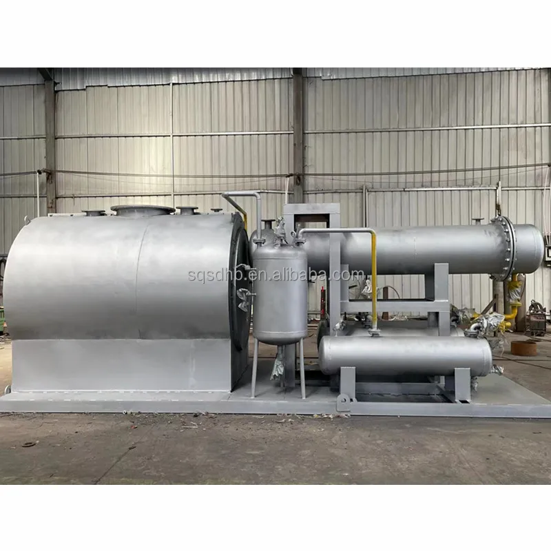 Plastic To Oil Pyrolysis Machine Pollution Controlled Rubber Vacuum Pyrolysis Machines Biomass Pyrolysis Plant