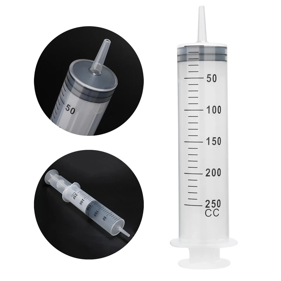 
250ml syringe large capacity plastic feeding gel enema syringe 