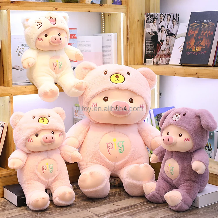 Custom Lovely Pig Pillow Plush Toys Dropshipping for Creative Gift Pattern Design Girl Dolls Stuffed Animal