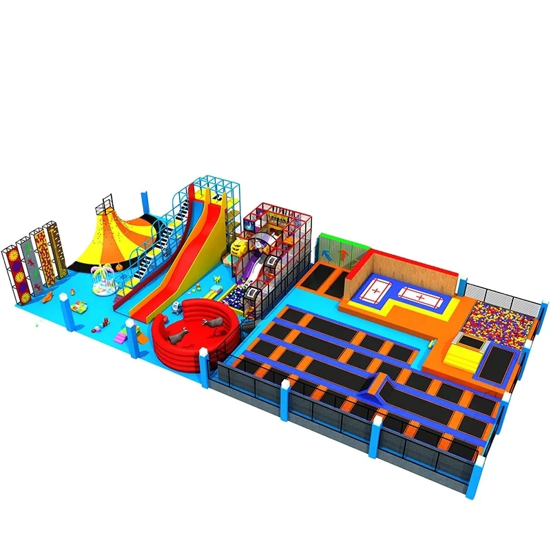 Metal Frame Safety Trampoline with Net for Kids from Liben with Protective Net