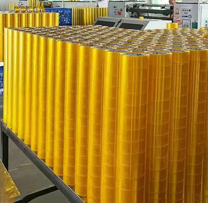 Hot selling low priced packing adhesive tape manufacturer supplier customized gold packing tape