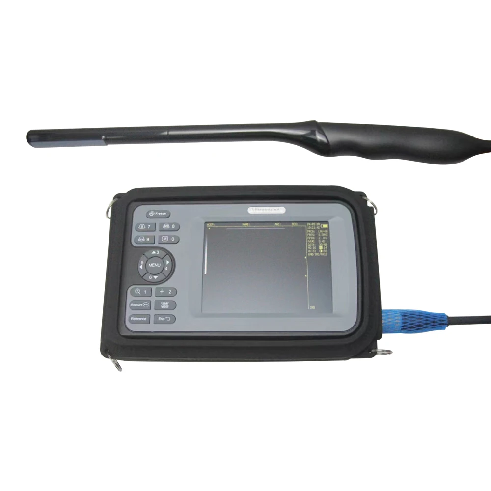 Portable Ultrasound Machine Animal Soundscape Pregnancy Test USG Goat Sheep Rectal Probe Veterinary Ultrasound Machine