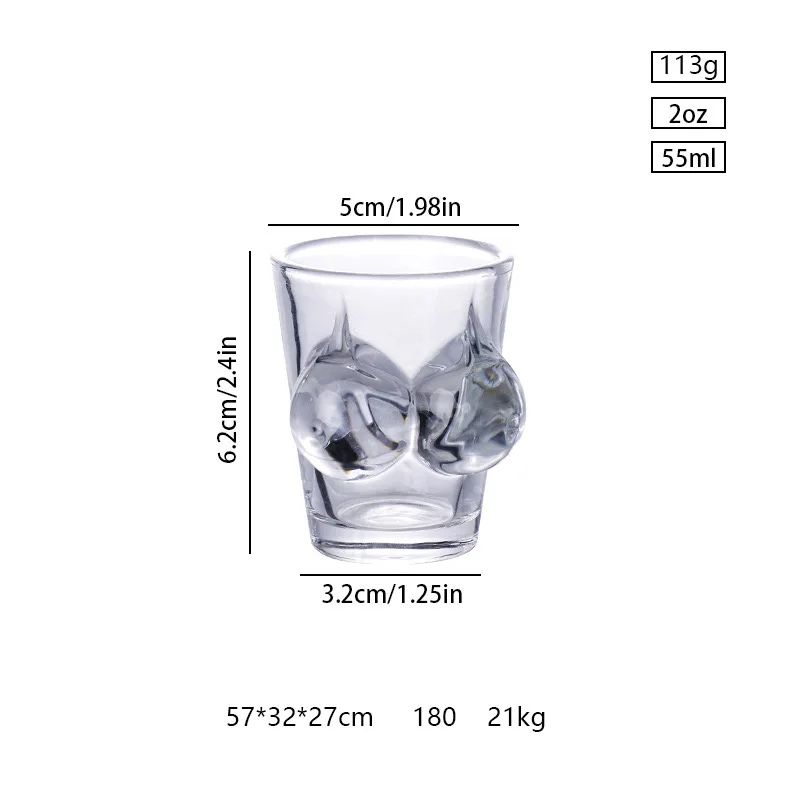 Wholesale Stocked Creative Custom Logo  lead free Body Shape souvenir fancy sexy bikini shot Glass