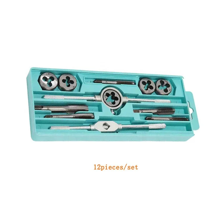12pieces/sets High Quality M6 to M12 Threading Tap and Die sets
