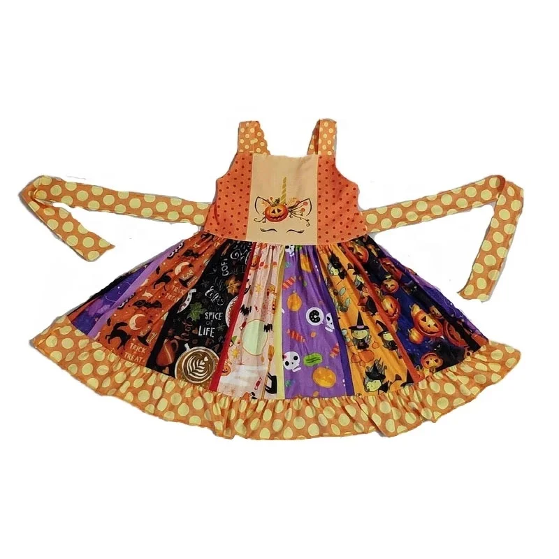 
Summer Baby Girls Dresses Milk Silk Halloween Pumpkin Princess 0-16 Years Old Girls Wedding Party Wear Dresses Children Clothes 