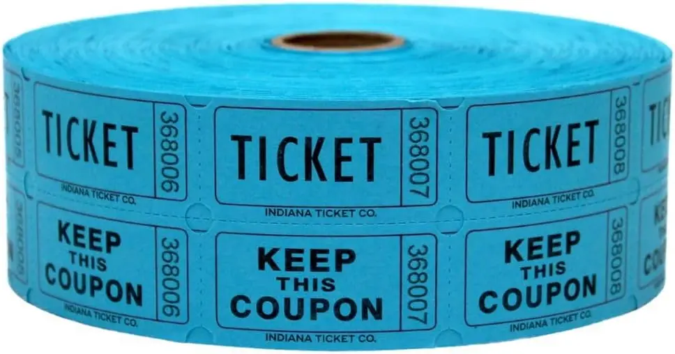 Custom 1000 tickets per roll raffle tickets double cheap prices raffle ticket roll