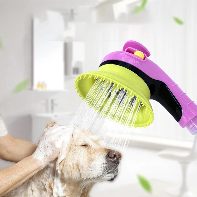 Wholesale Multifunctional Bath Shower Head Grooming Brush Pet Supplies For Dogs Cats Pet Bath Sprayer Handheld Shower Nozzle