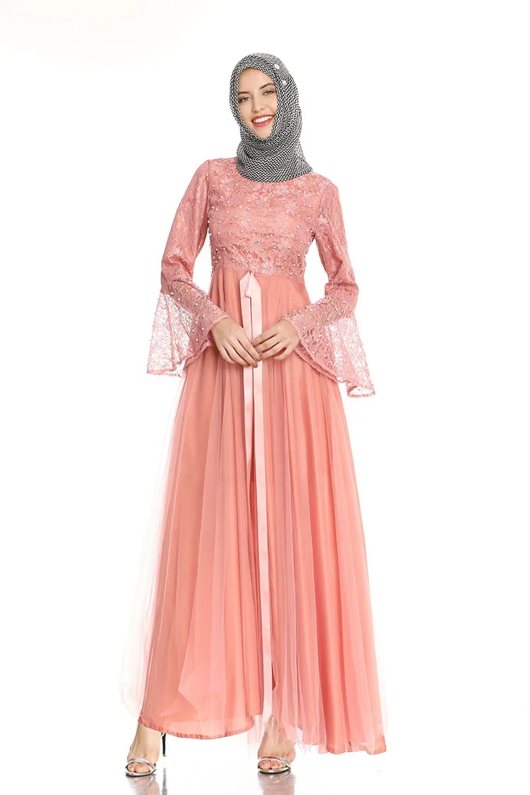 women sleeves islamic clothing dresses long bridal wedding kids muslim dress