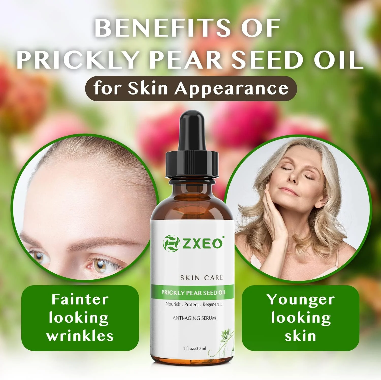 Customized Private Label 100% Pure Organic Prickly Pear Seed Oil Cactus Seed Oil