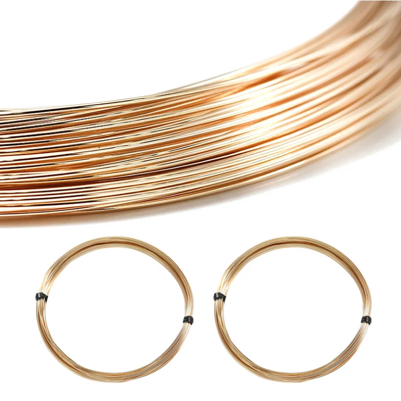 GP Round Wire 1 Ounce Packing permanent jewelry chains 14K gold filled soft or half hard footage wires 30 gauge to 12 gauge