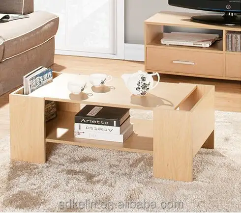 good price hot sell MDF /PB CARB P2 Grade simple wooden coffee table