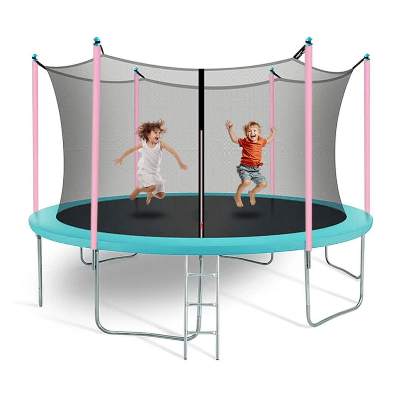 14FT 15FT Big Spring garden Kids Trampoline Trampolin Manufacturers Outdoor large Trampoline with Enclosure for sales