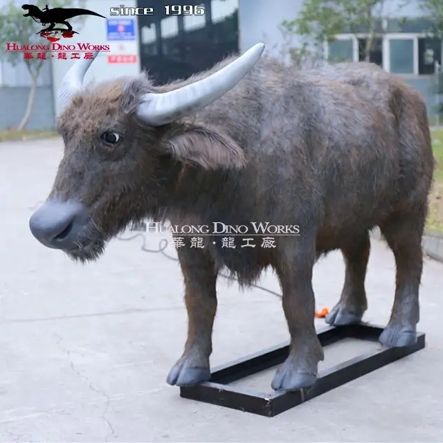 high quality life size animal statue of cow model