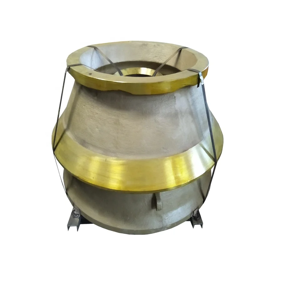 High Manganese Mn18Cr2 Bowl Liner for SvedalaTerex Pegson HP700 HP800 MP1000 MP1250 MP2500 Cone Crusher Spare