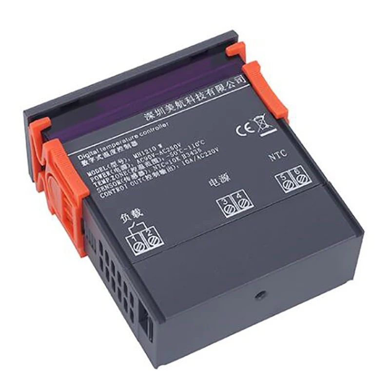 Высококачественный регулятор температуры термостата MH1210W 90-250V 10A 220V термостат для брудера с датчиком-50 ~