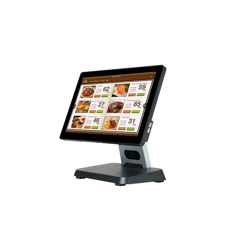 Market Restaurant Retail Dual Touch Screen pos machine cash register terminal OEM 15 .6inch cheap pos systems for sale