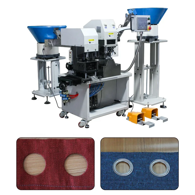 Fast speed automatic curtain eyelet grommet punching machine from trusted manufacturer
