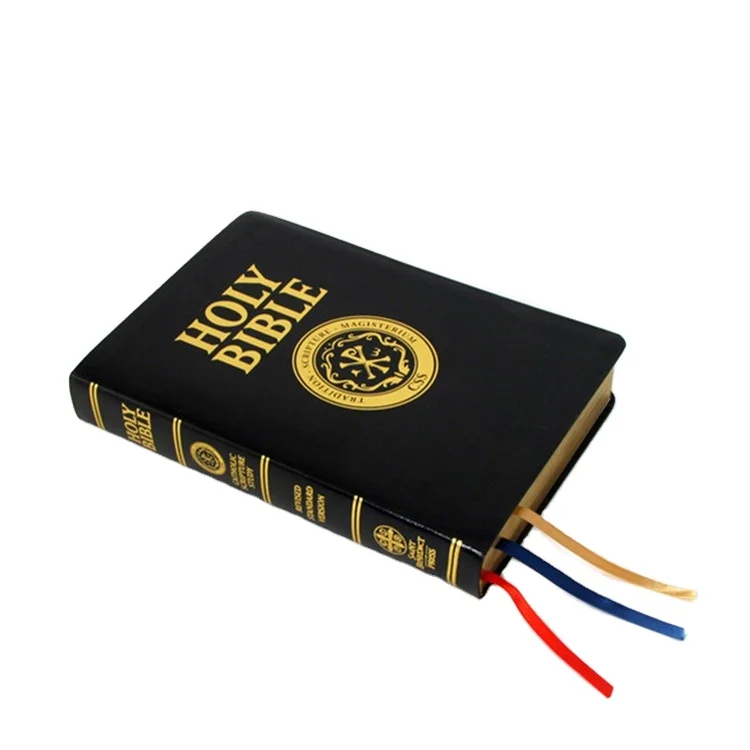 Hot Sale PU Leather Hardcover Cheap Bible Books Printing Service