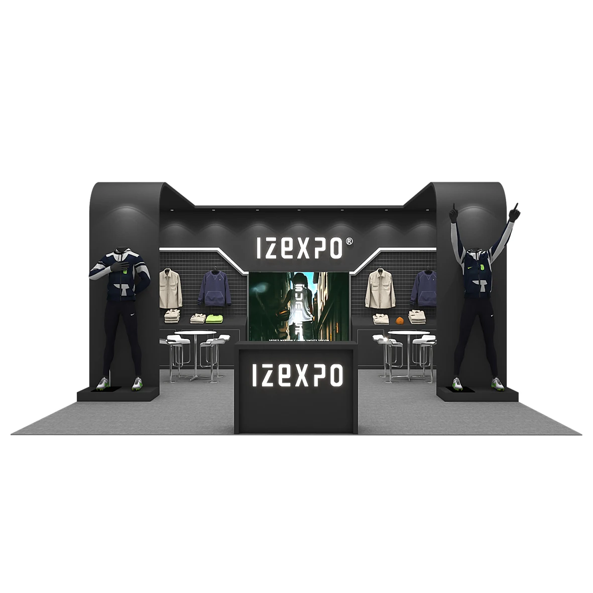 Производство деревянных модульных выставочных стендов Izexpo выставочное оборудование для бок о