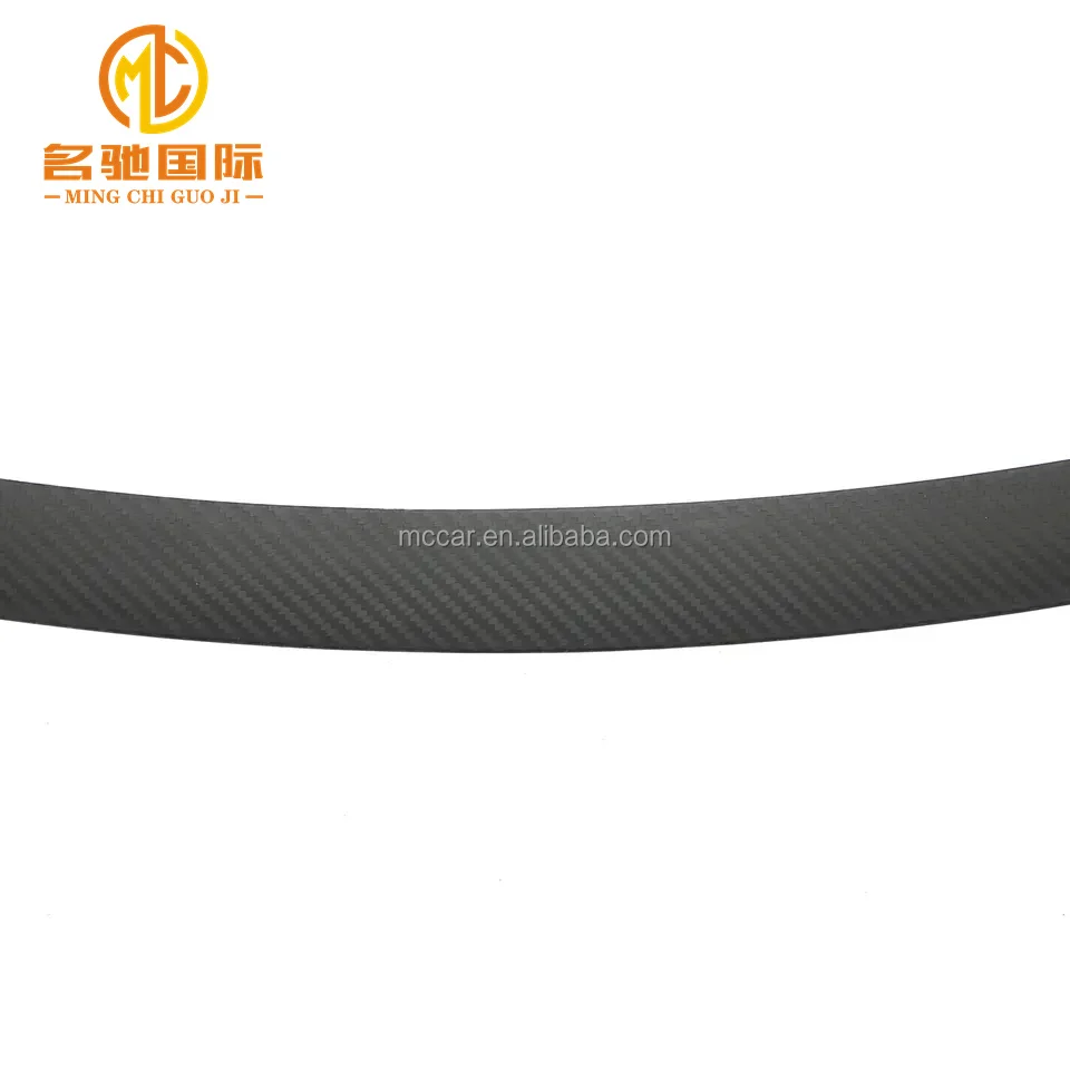 2019-Black Dry Carbon Fiber Rear Wing Spoiler for Tesla Model Y