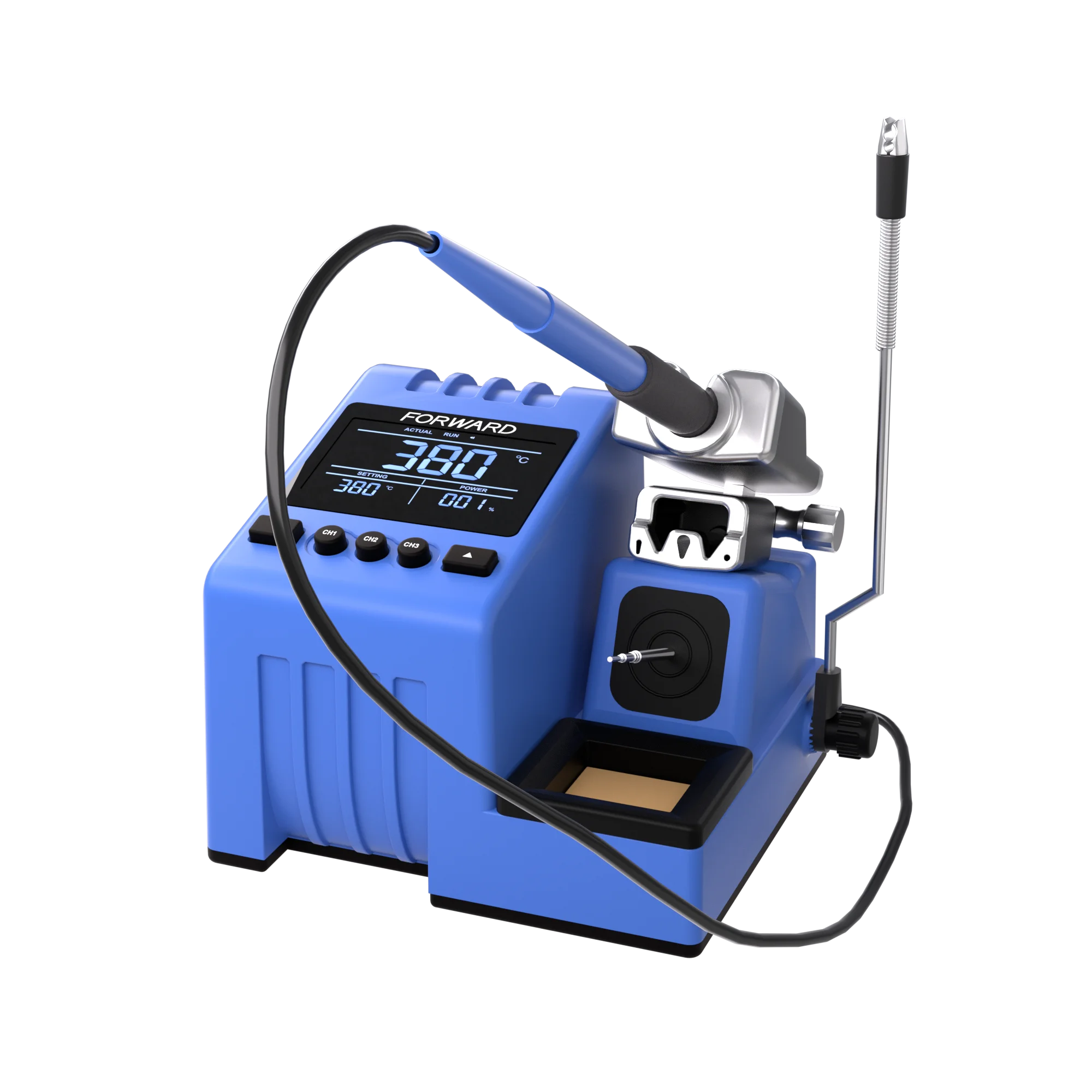 FORWARD SMD Digital Welding Soldering Station Phone Motherboard Repair Tool With Tips