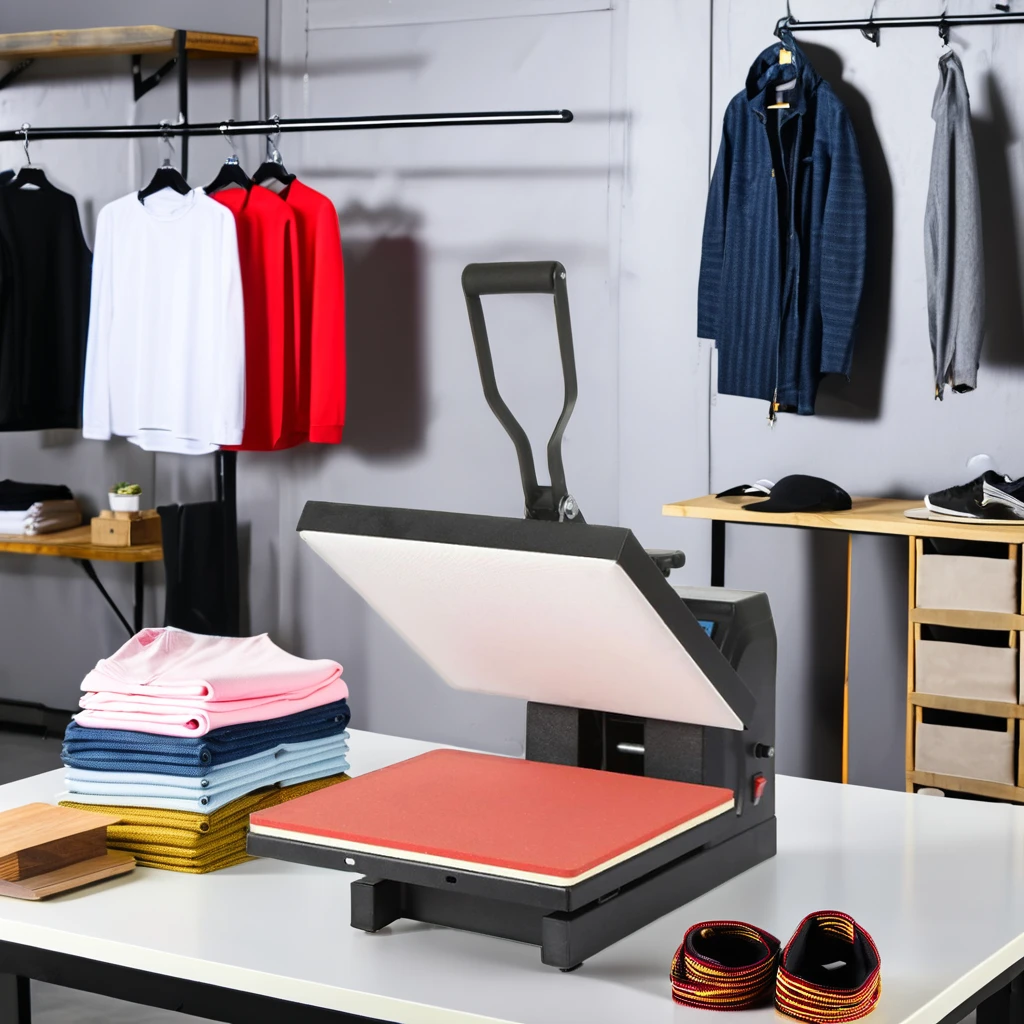 Erasmart Heat Press Machine 38*38cm Small Sublimation Transfer T-Shirt Heat Press Machine for High Quality