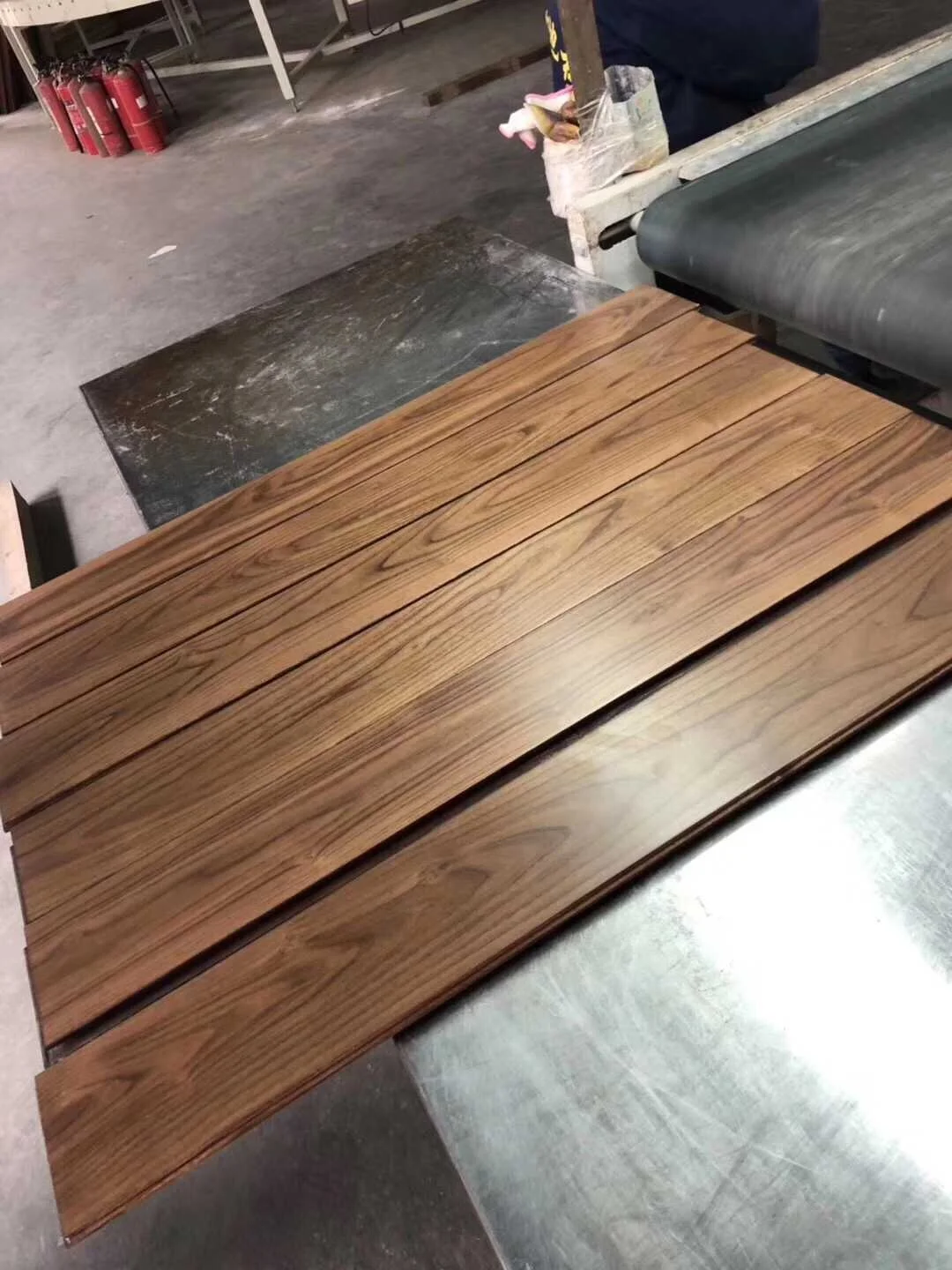 underground heating walnut color teak wood flooring