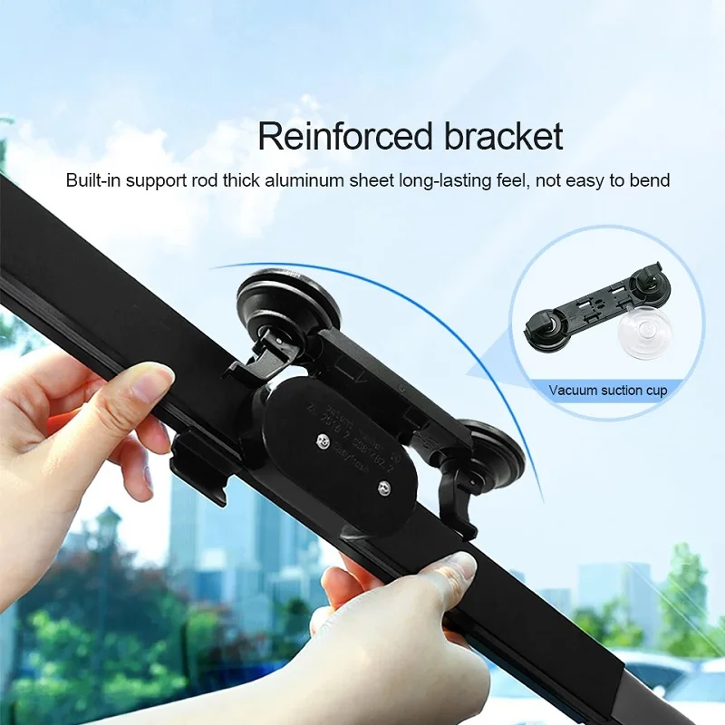 Universal Fit Front Car Windshield Sun Shade Visor Retractable Folding Auto Sun Block Cover