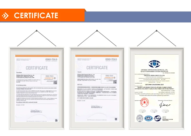 ZHINK BRAND FACTORY DTY AA GRADE 300D/96F S+Z HIM PUNCH texturized yarn 150D/48F/2 IMG BLACK/RAW WHITE/COLORFUL DTY YARN