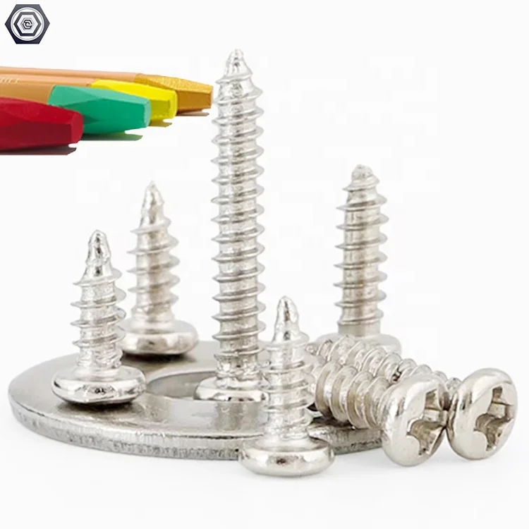 Philip countersunk Head Screws Silver Plated CKS head  self-tapping screw