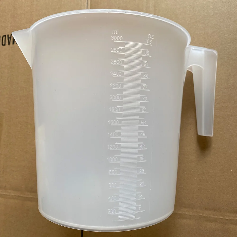 Custom Kitchen Laboratory Acid and Alkali Resistant Plastic Water Measuring Cup 1L 2L 3L 5L Candle Liquid Pouring Pitcher