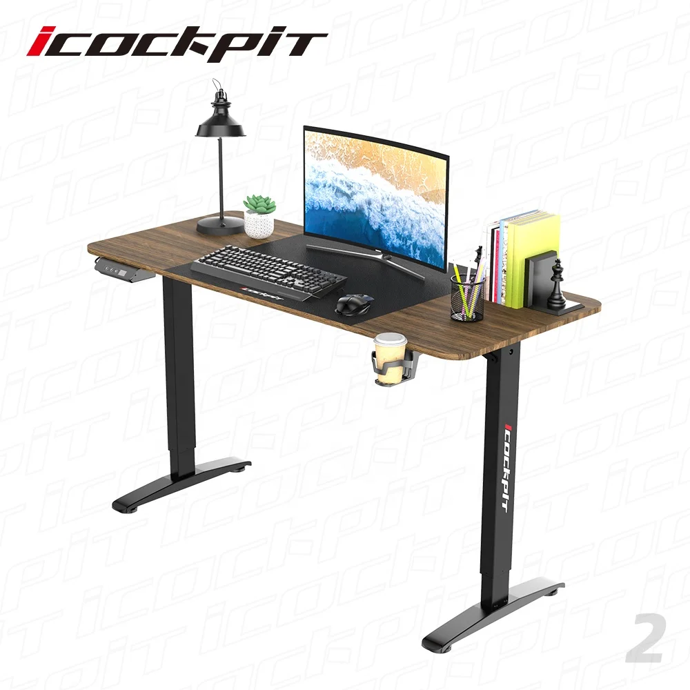 
Saitu Single Motor Multifunctional Sit Stand Office Computer Desk Ergonomic Lifting Desk Electric Height Adjustable Table Desk 
